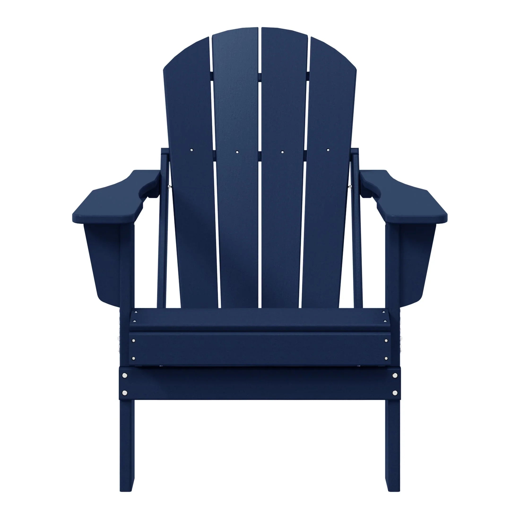 Chaise Adirondack pliante d'extérieur tout temps Polytrends Laguna résistante à la décoloration pour patio