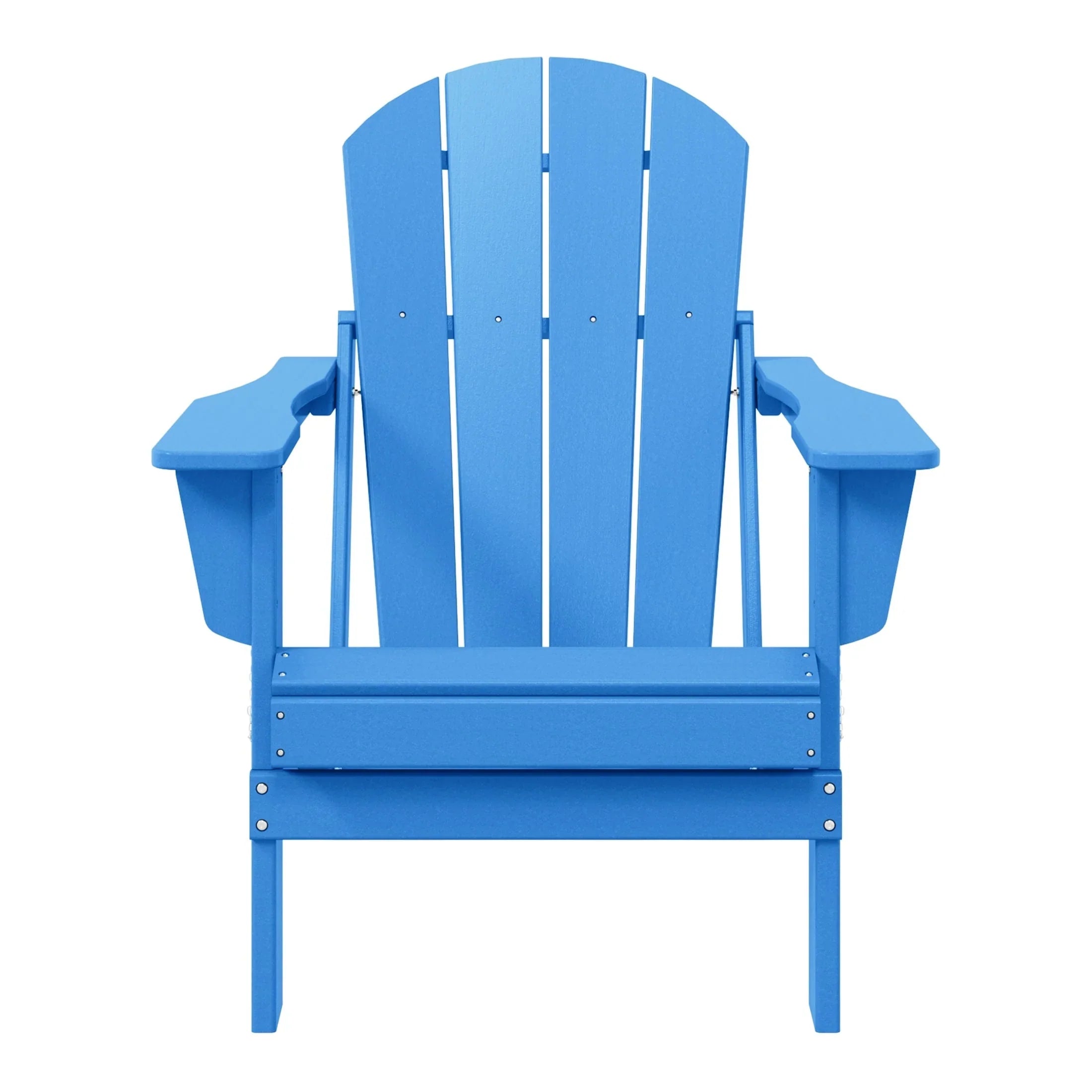 Chaise Adirondack pliante d'extérieur tout temps Polytrends Laguna résistante à la décoloration pour patio