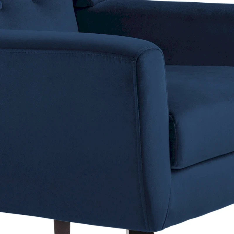 Lot de 2 fauteuils de salon en velours avec accoudoirs