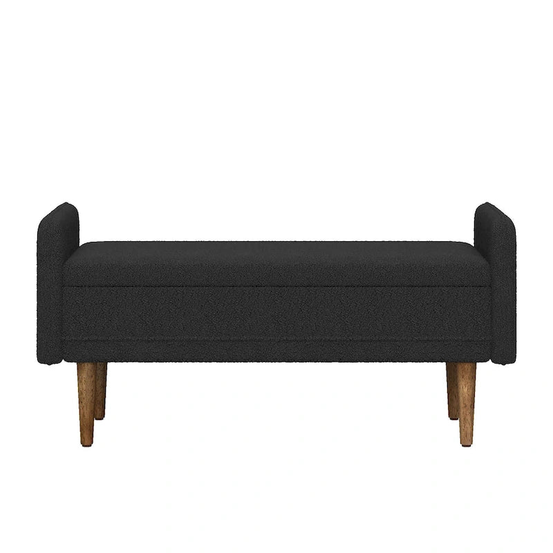 Pouffe de rangement en tissu de lin, avec espace de rangement, adapté aux appartements, salons et chambres à coucher