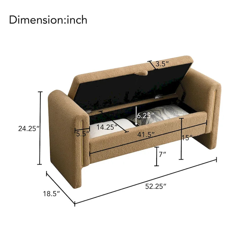 Banc de bout de lit moderne Teddy