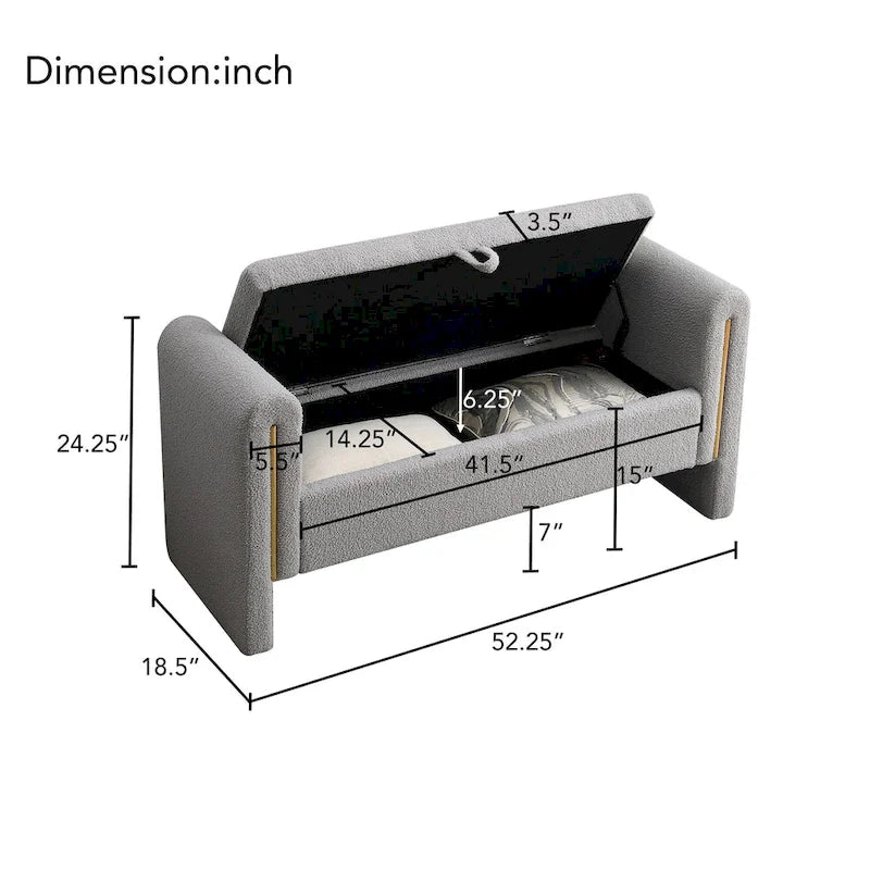 Banc de bout de lit moderne Teddy