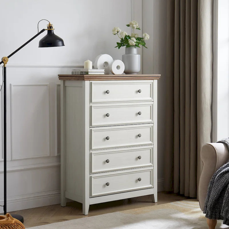Commode moderne à 5 tiroirs, armoire à 5 tiroirs, commode de rangement pour vêtements, organisateurs de placard