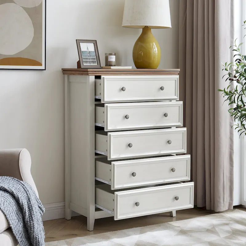 Commode moderne à 5 tiroirs, armoire à 5 tiroirs, commode de rangement pour vêtements, organisateurs de placard