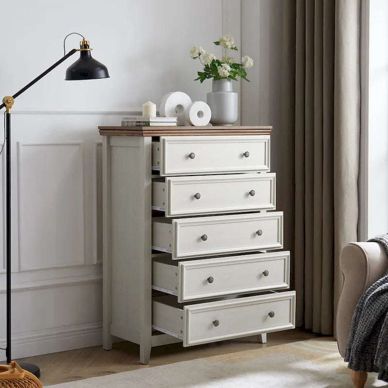Commode moderne à 5 tiroirs, armoire à 5 tiroirs, commode de rangement pour vêtements, organisateurs de placard