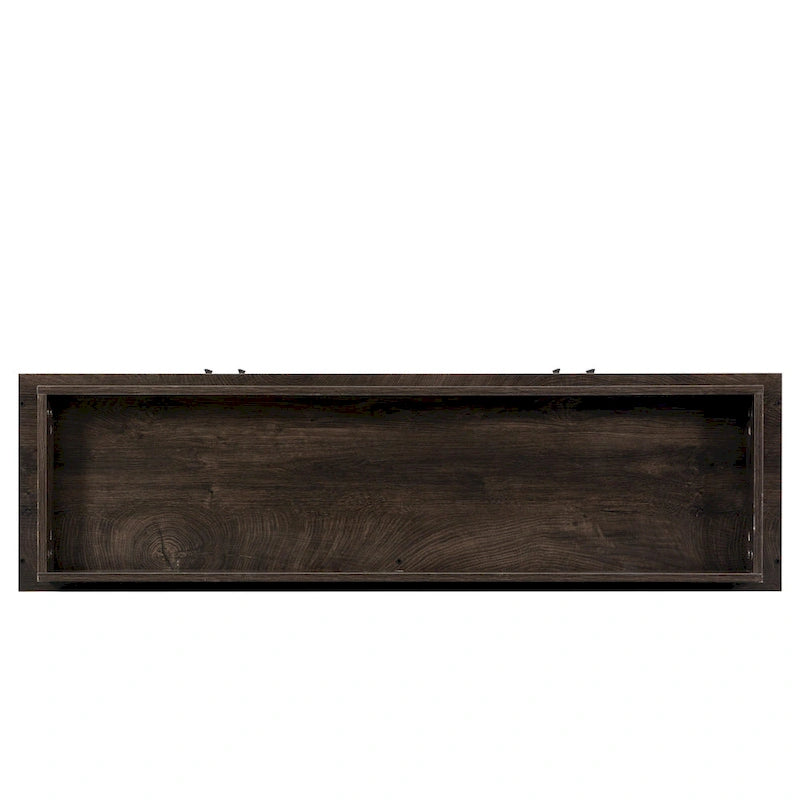 Vaisselier, buffet de rangement, console de service, armoire de rangement solide, panneaux de porte façonnés, poignée en métal
