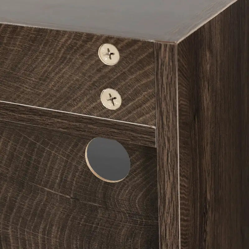 Vaisselier, buffet de rangement, console de service, armoire de rangement solide, panneaux de porte façonnés, poignée en métal
