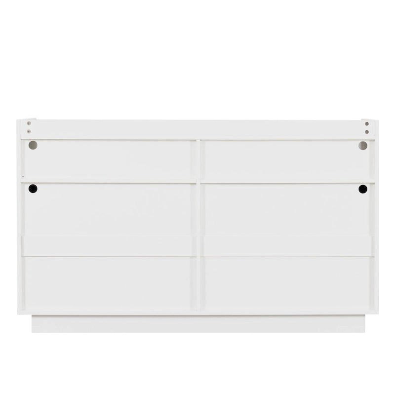 Vaisselier, buffet de rangement, console de service, armoire de rangement solide, panneaux de porte façonnés, poignée en métal