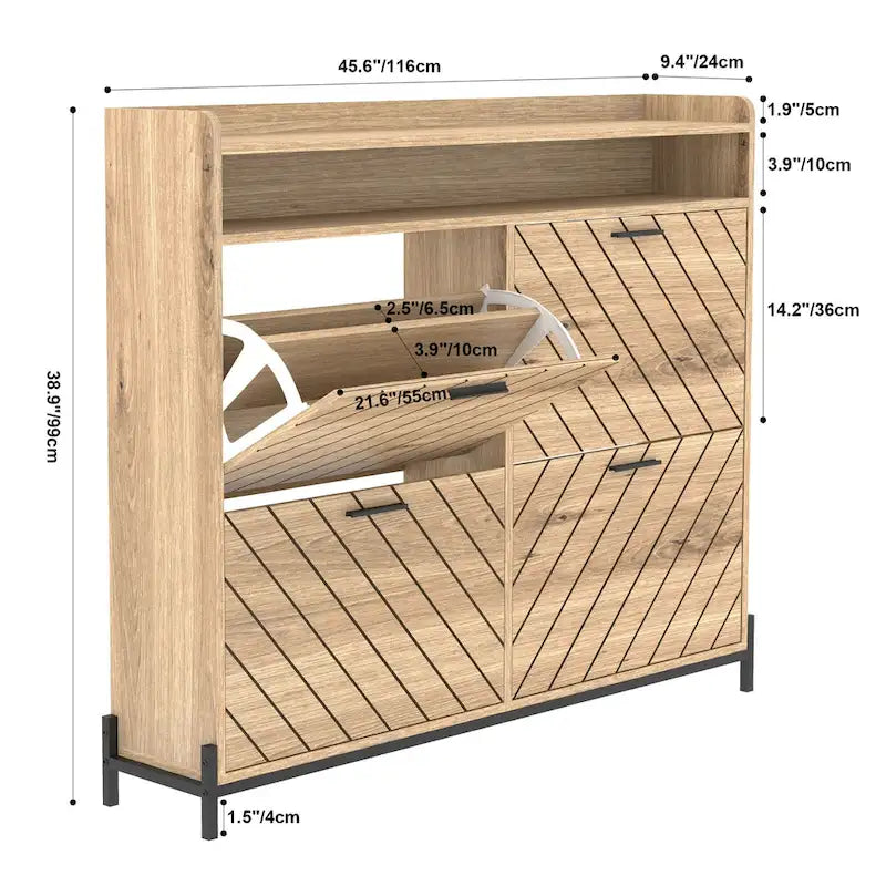 Meuble à chaussures, Meuble de rangement pour chaussures, Organiseur à chaussures