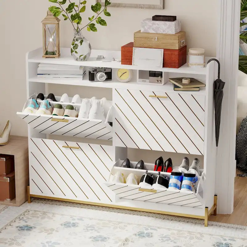 Meuble à chaussures, Meuble de rangement pour chaussures, Organiseur à chaussures