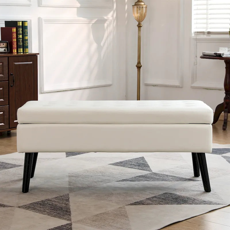 Banc de rangement avec banc de rangement