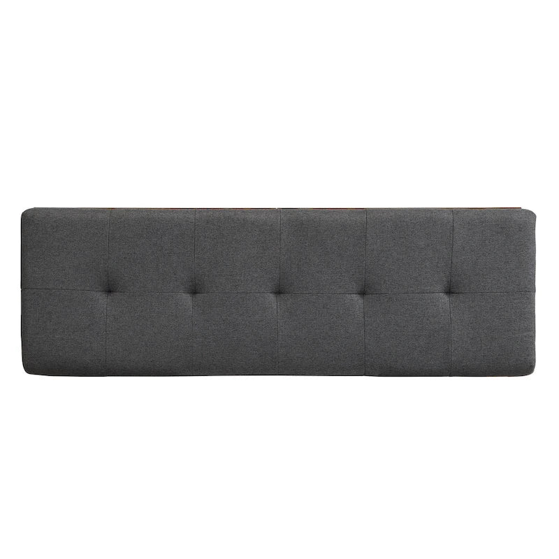49 Banc de rangement pour chaussures, meuble à chaussures d'entrée, pouf de rangement avec coussin rembourré et portes doubles pour entrée, chambre à coucher