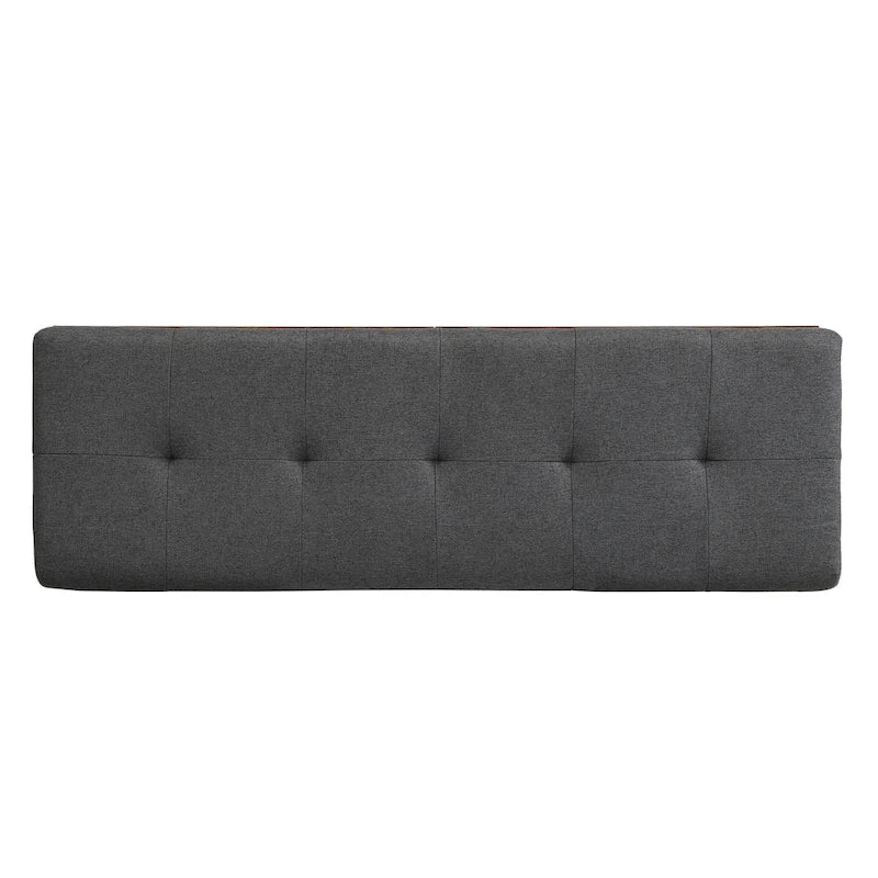 Banc à chaussures Meuble de rangement pour chaussures d'entrée Ottomane de rangement avec coussin rembourré et portes doubles pour l'entrée
