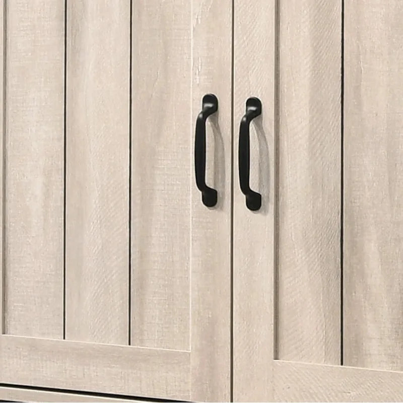 Meuble à chaussures 3 portes Corby 45, finition chêne gris poussiéreux
