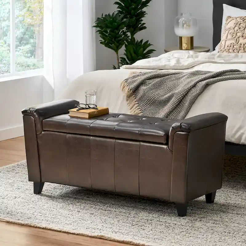 Banc de rangement armé Alden