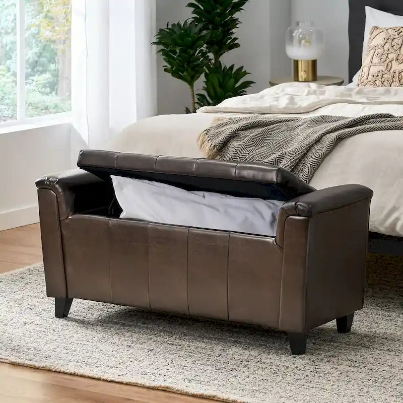 Banc de rangement armé Alden