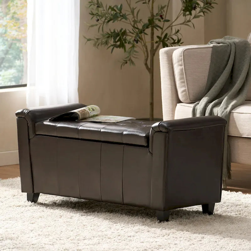 Banc de rangement armé Alden
