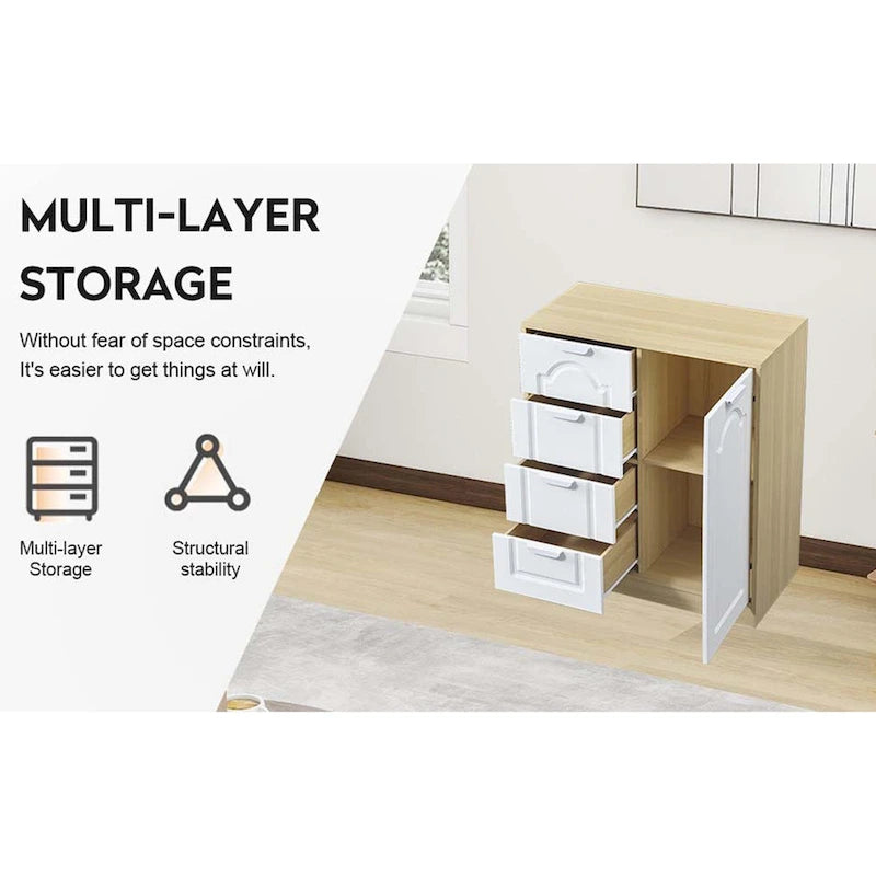 Meuble de rangement de 31,5 po avec tablette réglable