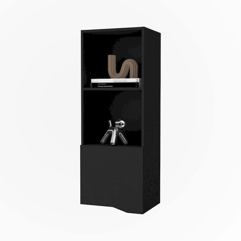 Meuble haut noir avec une porte