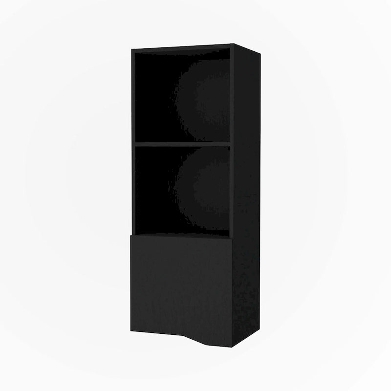 Meuble haut noir avec une porte