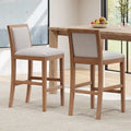 Tabourets de bar modernes rembourrés de 77,5 cm avec assise et dossier rembourrés