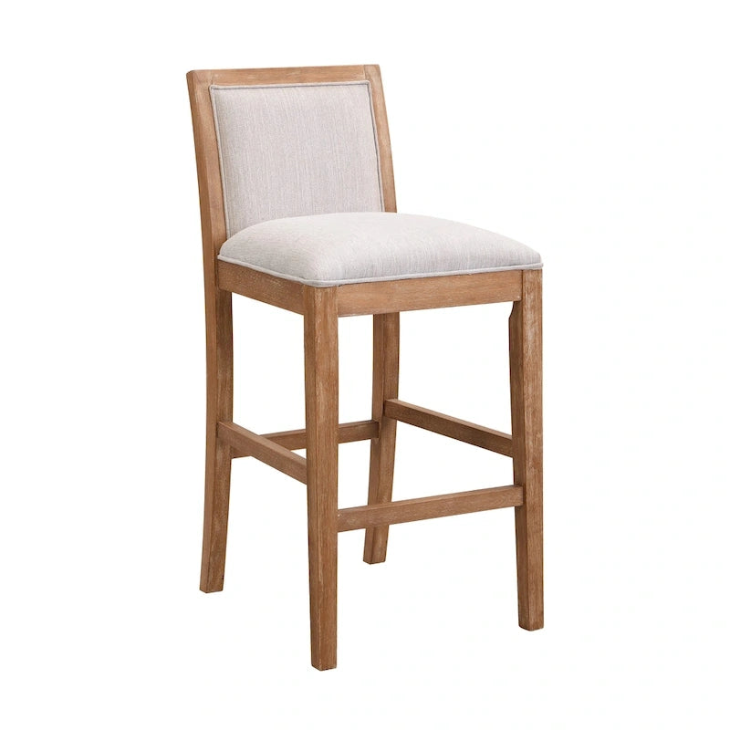 Tabourets de bar modernes rembourrés de 77,5 cm avec assise et dossier rembourrés