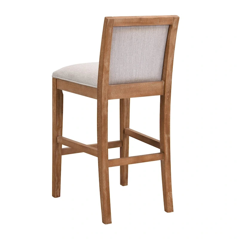 Tabourets de bar modernes rembourrés de 77,5 cm avec assise et dossier rembourrés