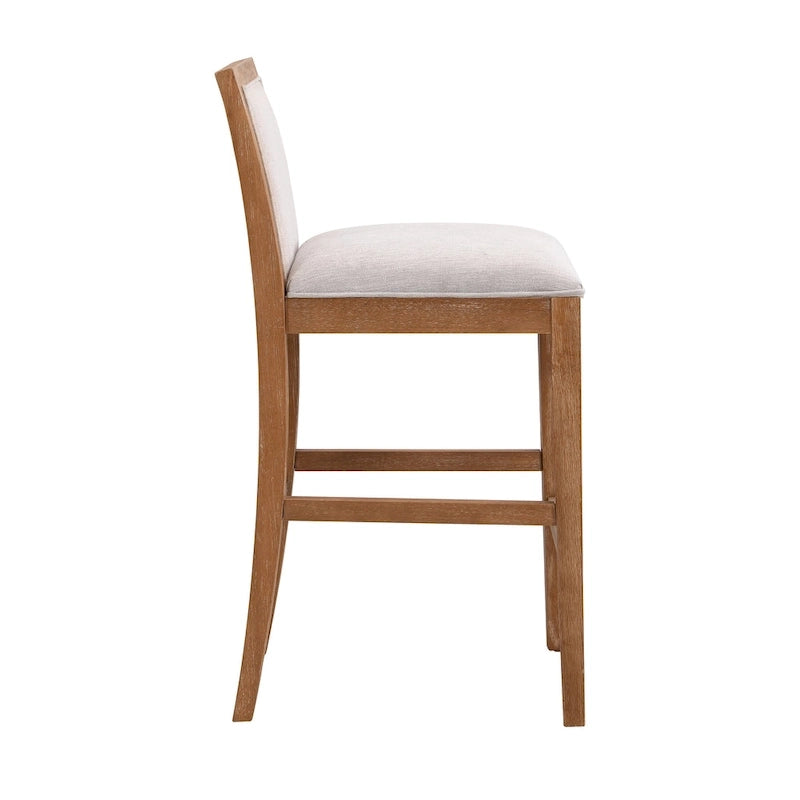 Tabourets de bar modernes rembourrés de 77,5 cm avec assise et dossier rembourrés