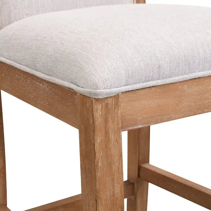 Tabourets de bar modernes rembourrés de 77,5 cm avec assise et dossier rembourrés