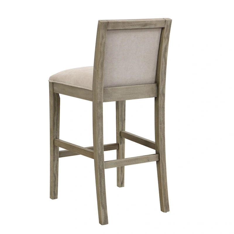 Tabourets de bar modernes rembourrés de 77,5 cm avec assise et dossier rembourrés