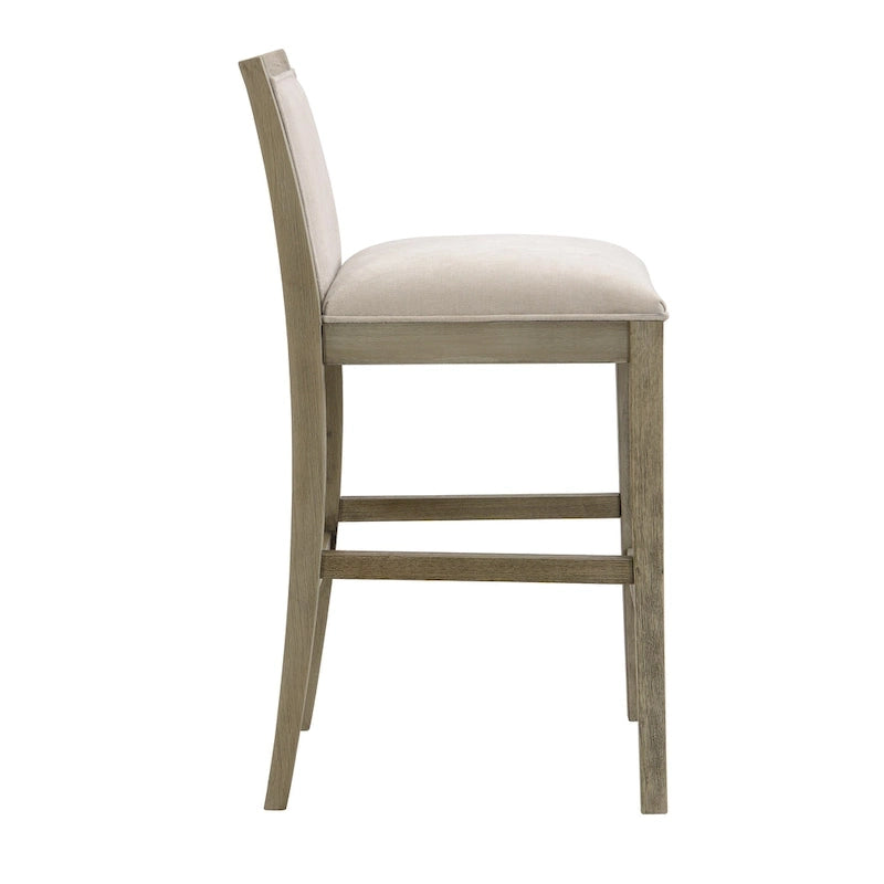 Tabourets de bar modernes rembourrés de 77,5 cm avec assise et dossier rembourrés