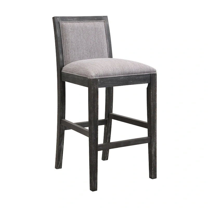 Tabourets de bar modernes rembourrés de 77,5 cm avec assise et dossier rembourrés
