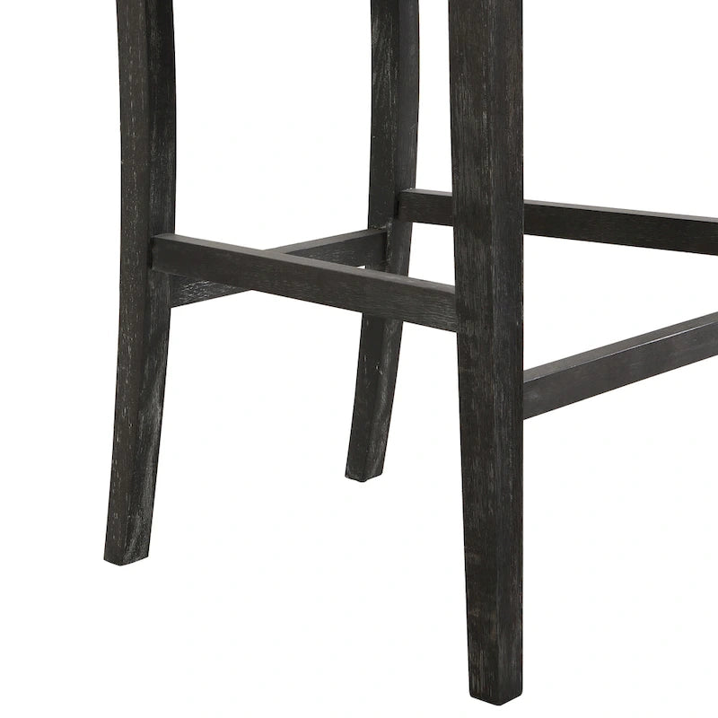 Tabourets de bar modernes rembourrés de 77,5 cm avec assise et dossier rembourrés