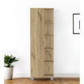 HomeRoots 62 Armoire ou placard de rangement en bois de chêne - 20.1' X '62.2' X '8.5