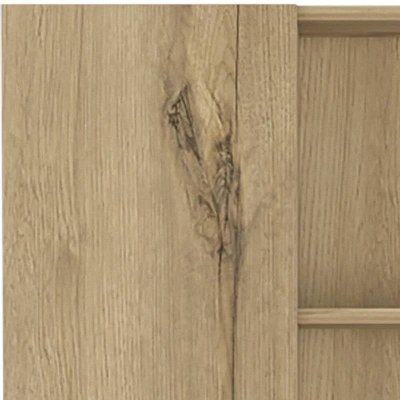 HomeRoots 62 Armoire ou placard de rangement en bois de chêne - 20.1' X '62.2' X '8.5