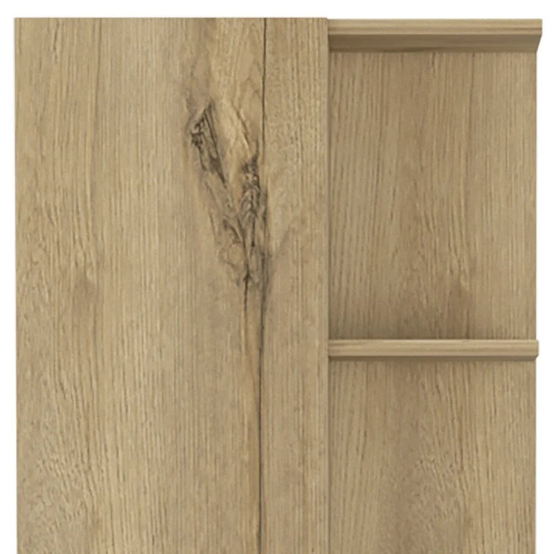 HomeRoots 62 Armoire ou placard de rangement en bois de chêne - 20.1' X '62.2' X '8.5