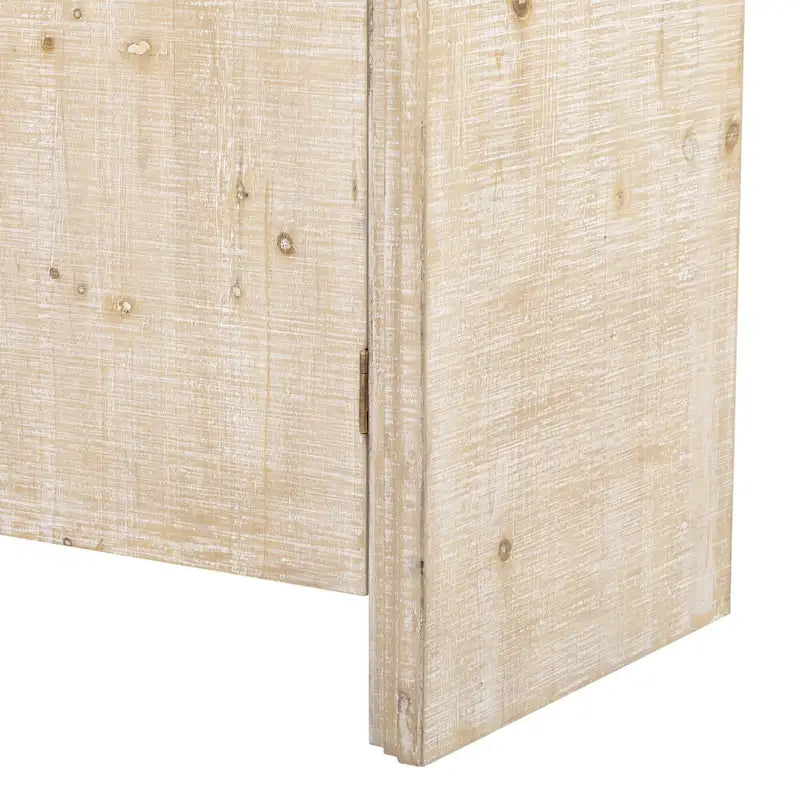 Bahut Courbé Minimaliste Rétro avec Poignées Dorées et Séparateurs Ajustables pour Salon ou Salle à Manger