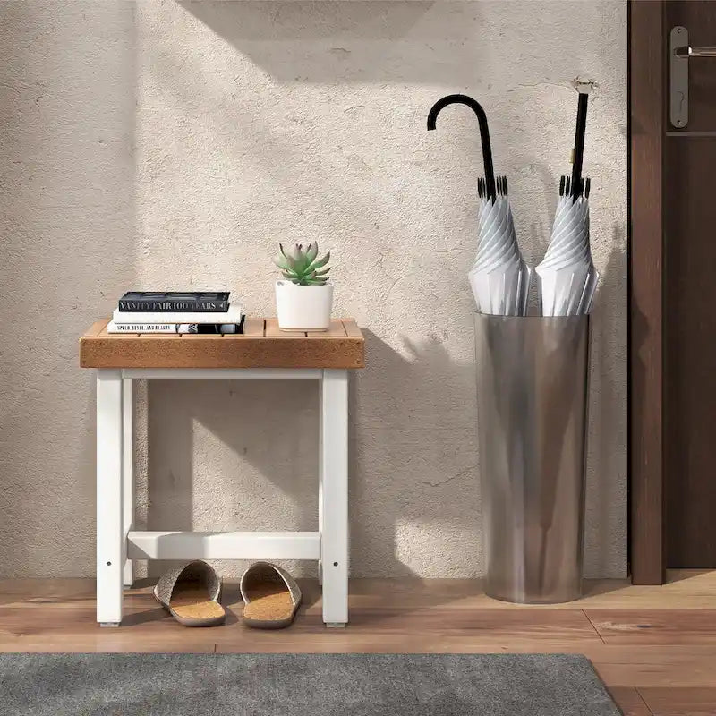 Costway 18 x 12 Banc de douche robuste en PEHD étanche pour spa et bain - Voir les détails