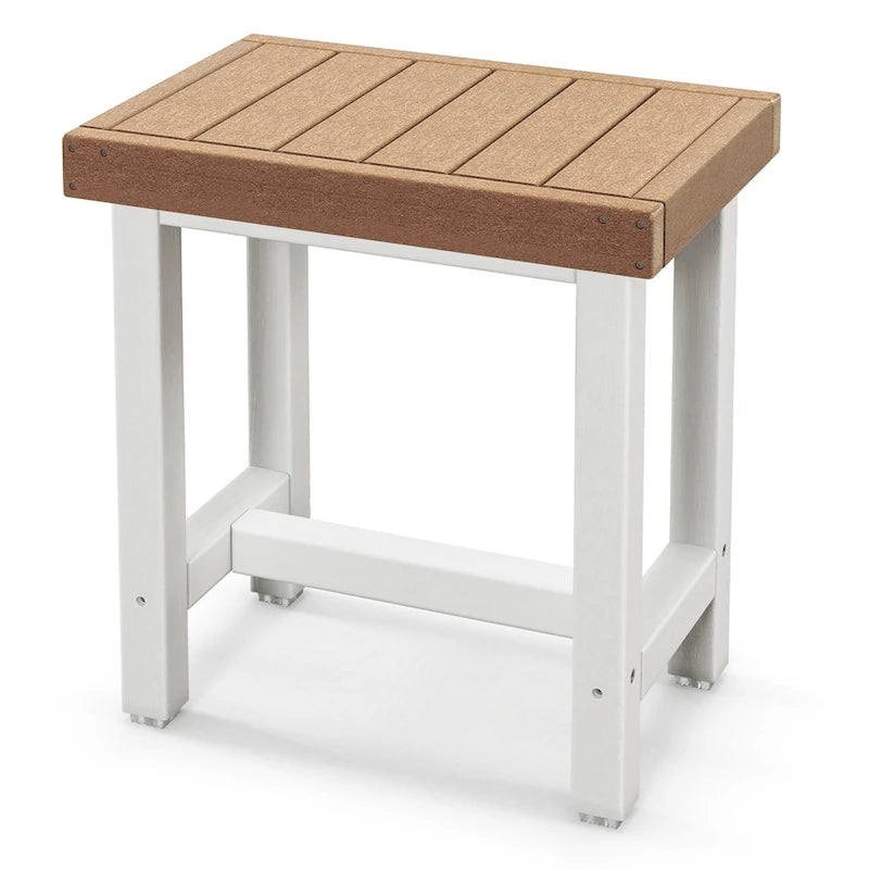 Costway 18 x 12 Banc de douche robuste en PEHD étanche pour spa et bain - Voir les détails