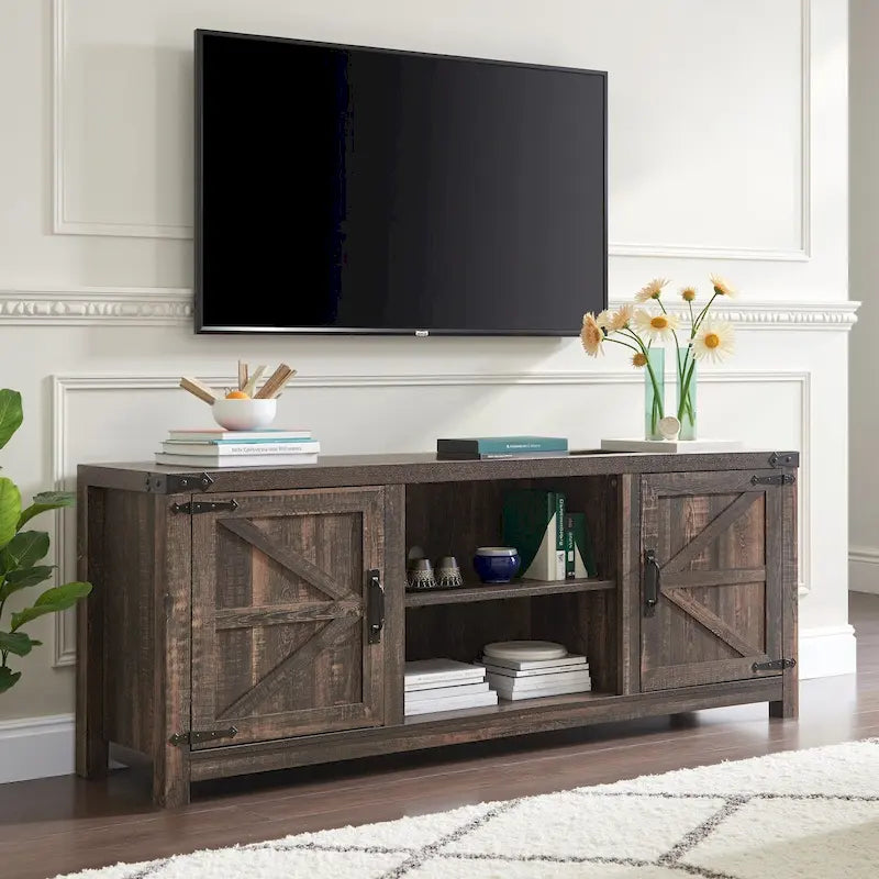 Meuble de classement rustique, Meuble de rangement latéral en bois, Armoire de rangement