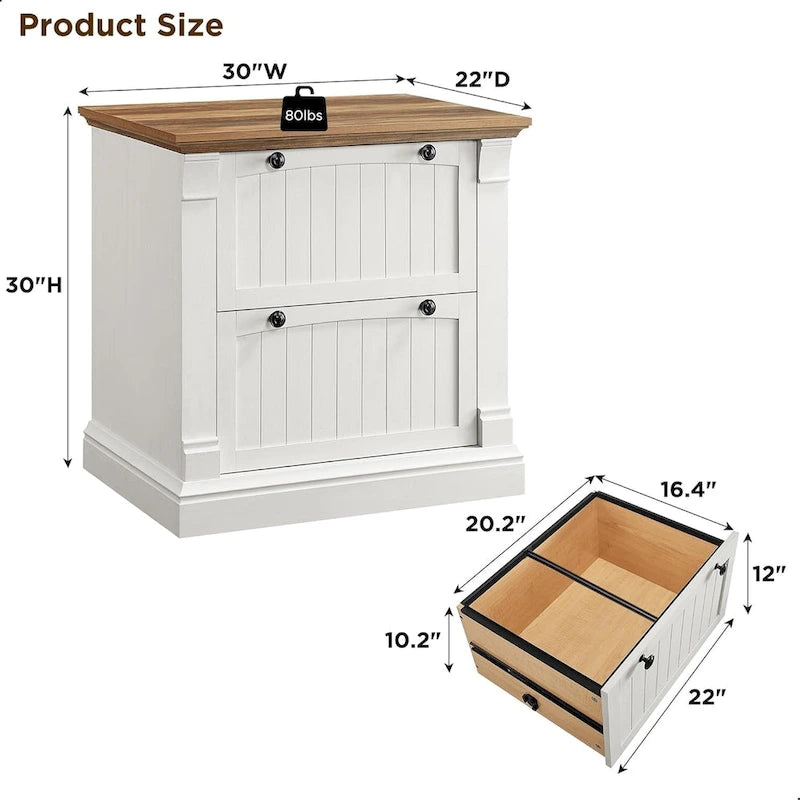 Meuble de classement rustique, Meuble de rangement latéral en bois, Armoire de rangement