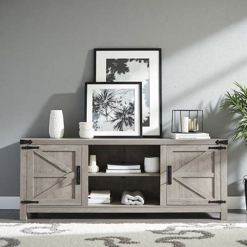 Meuble de classement rustique, Meuble de rangement latéral en bois, Armoire de rangement