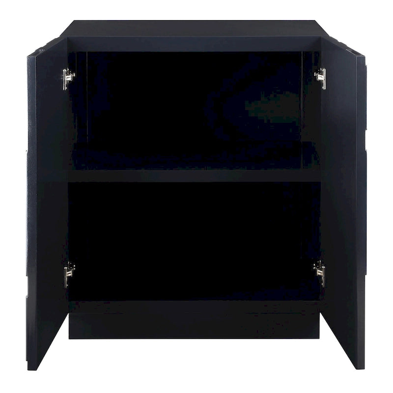 Armoire de rangement 2 portes - 34 - Finition bleu brillant