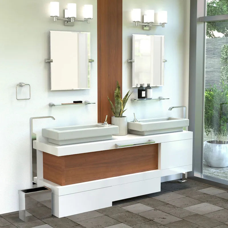 Étagère de salle de bain en verre Gatco 5656 A-Line 20