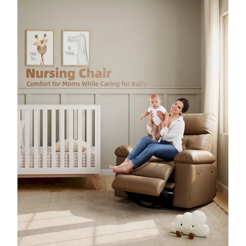 Fauteuils inclinables surdimensionnés pivotants à 360° avec fonction chauffante et massante