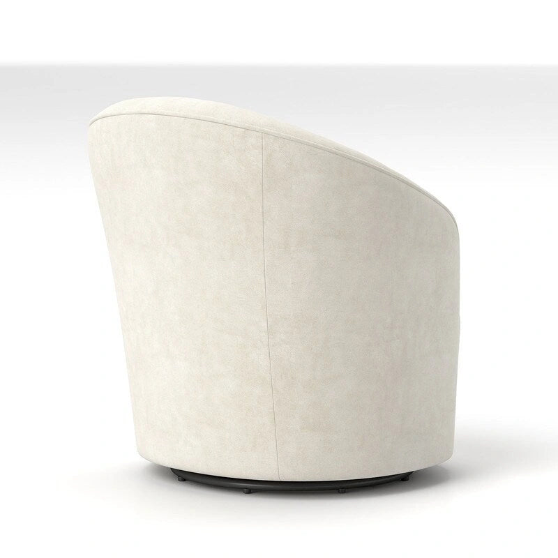 SEYNAR Fauteuil club pivotant à 360 degrés en velours moderne avec dossier capitonné - Lot de 2
