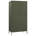 vidaXL Armoire vert olive 90x50x180 cm Acier