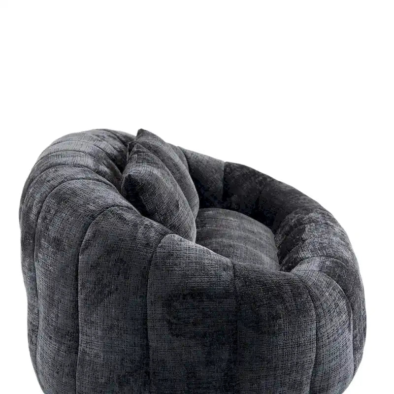 GDFStudio - Canapé paresseux 2 places en chenille Laurel avec mousse haute densité et confort surdimensionné
