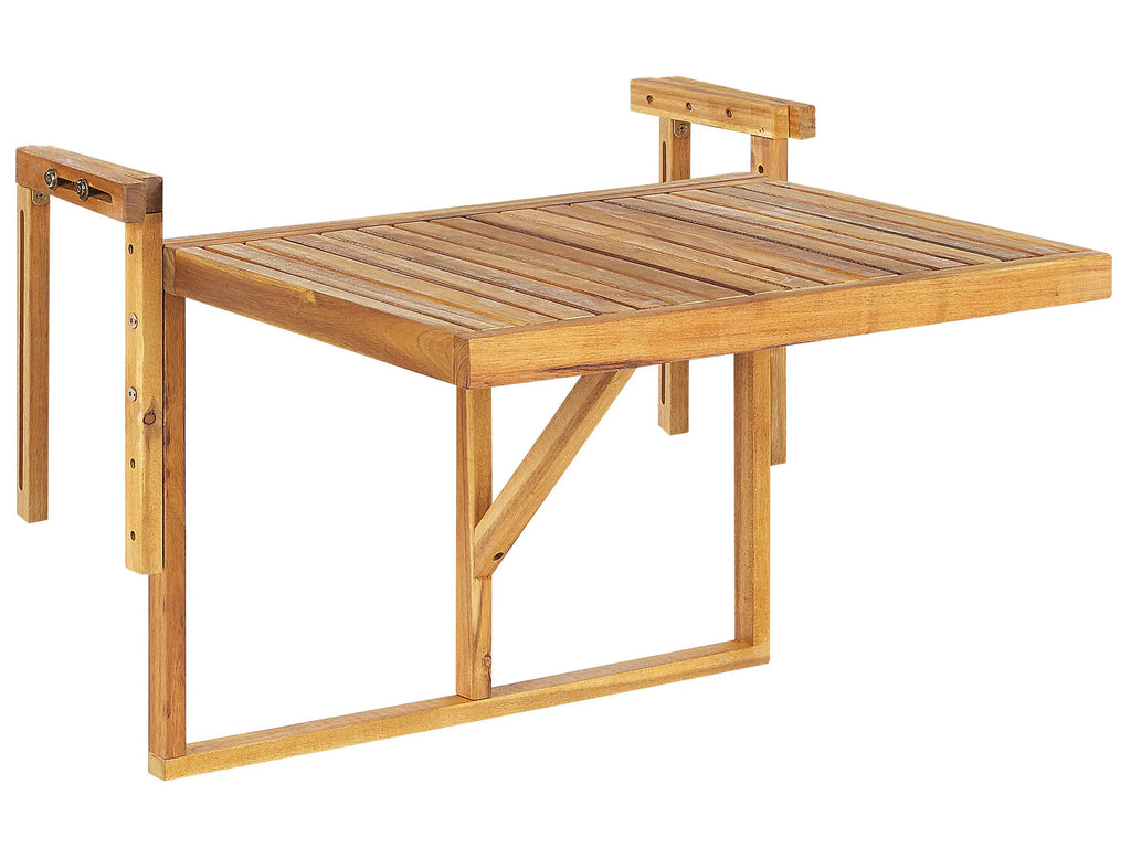 Table de balcon 70 cm 69 cm Bois d'acacia Marron