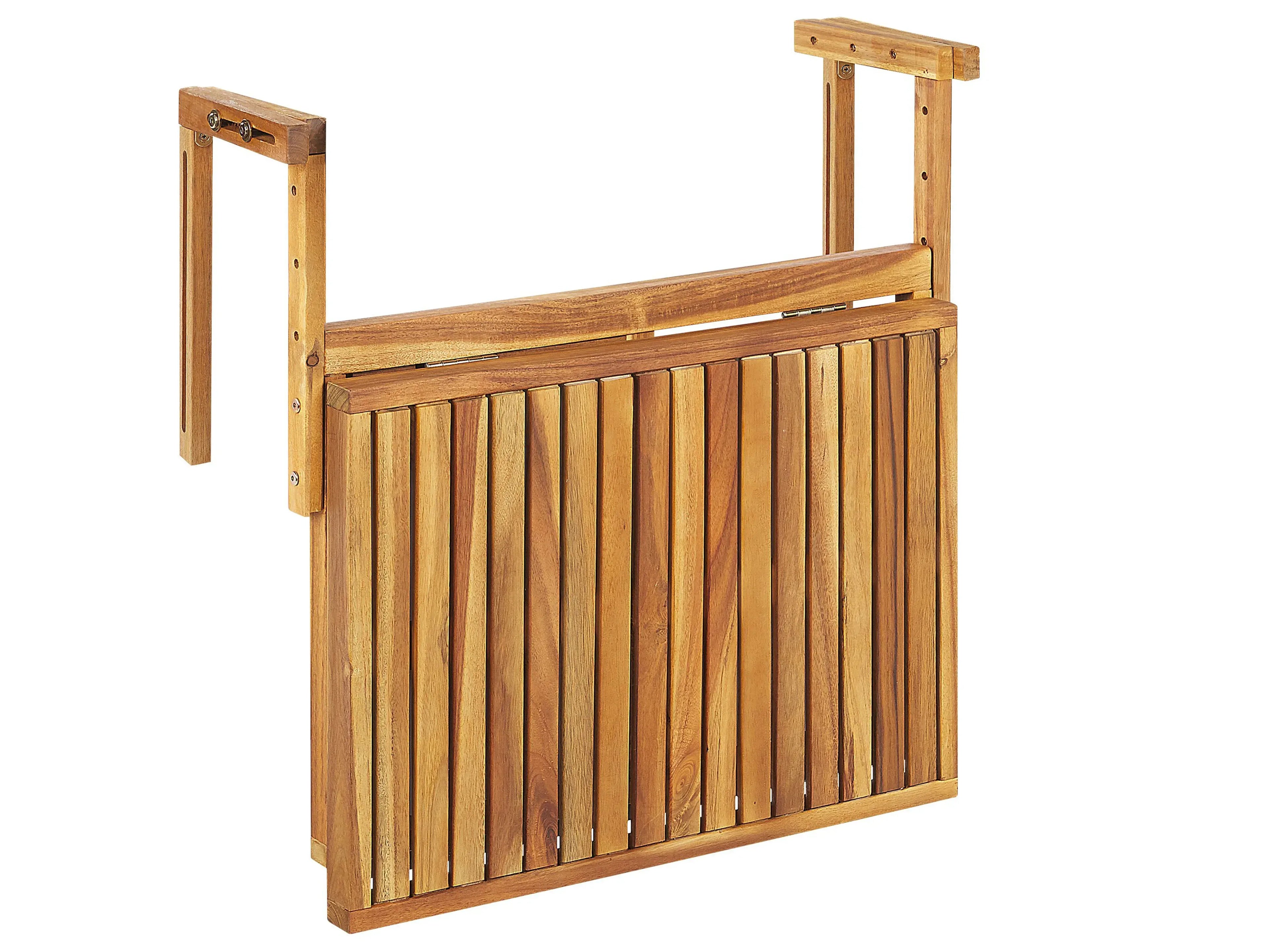 Table de balcon 70 cm 69 cm Bois d'acacia Marron